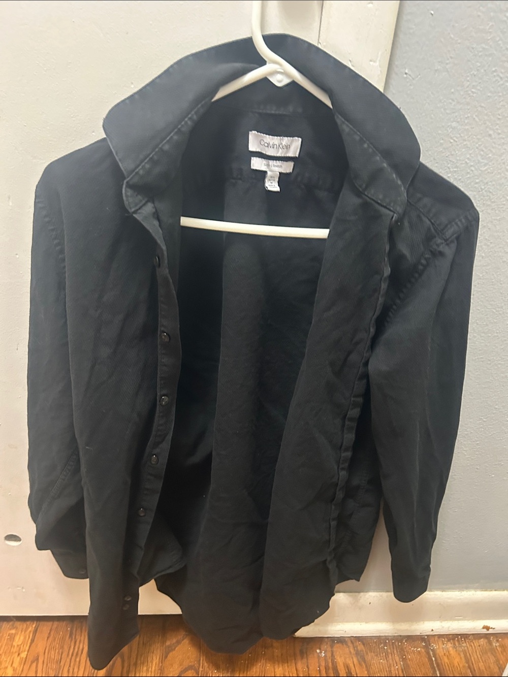 Calvin Klein Black Men's Lightweight Shirt Jacket